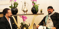 Mr. Adnan Oktar and his guest;  famous American singer, actor and director Steven Seagal