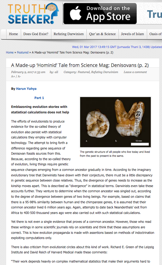 Science Mag’den Uydurma Bir ‘İnsansı’ Masalı: Denisovanlar