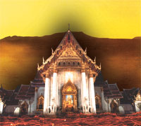 tayland'da budist tapınağı