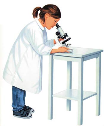Microscope, child