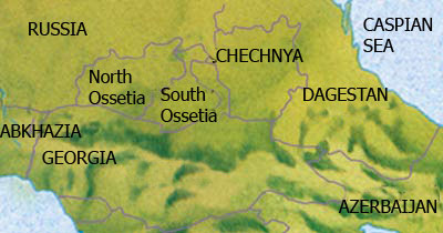 Chechnya map