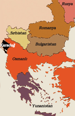 1912 öncesi, Balkanlar harita
