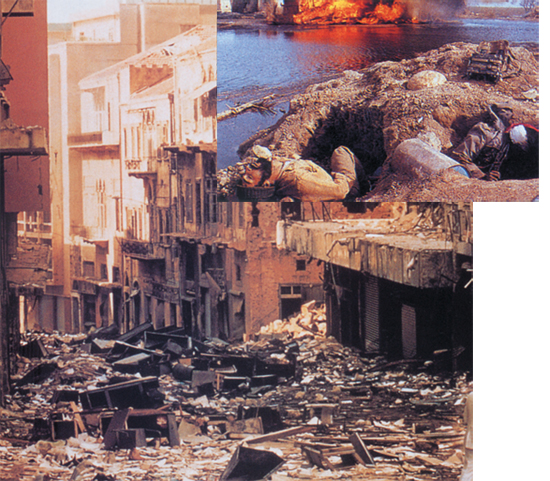 Körfez Savaşı, bombalanmış Beyrut