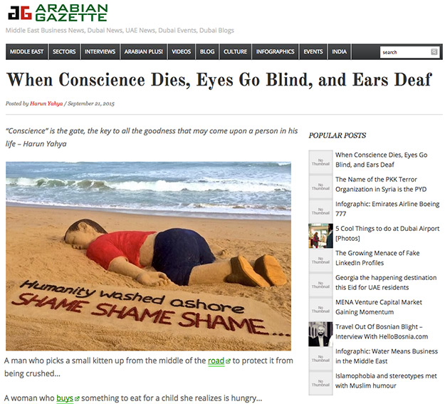 arabian gazette_adnan_oktar_when_conscience_dies