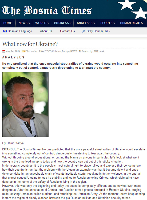 Bosnia Times, Ukrayna'da şimdi neler olacak