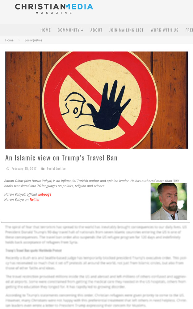 christian media_adnan_oktar_an_Islamic_view_on_trumps_travel_ban