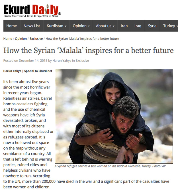 ekurd daily_adnan_oktar_syrian_malala_better_future