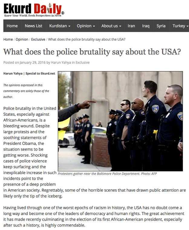 ekurd daily_adnan_oktar_what_does_police_brutality_say_about_the_usa