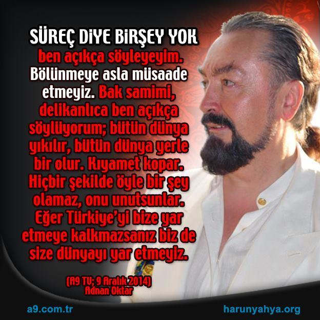 Süreç diye bir şey yok..