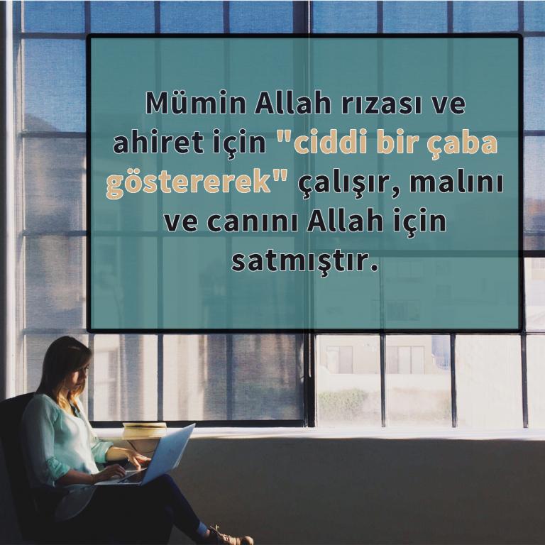 Allah için yaşamak