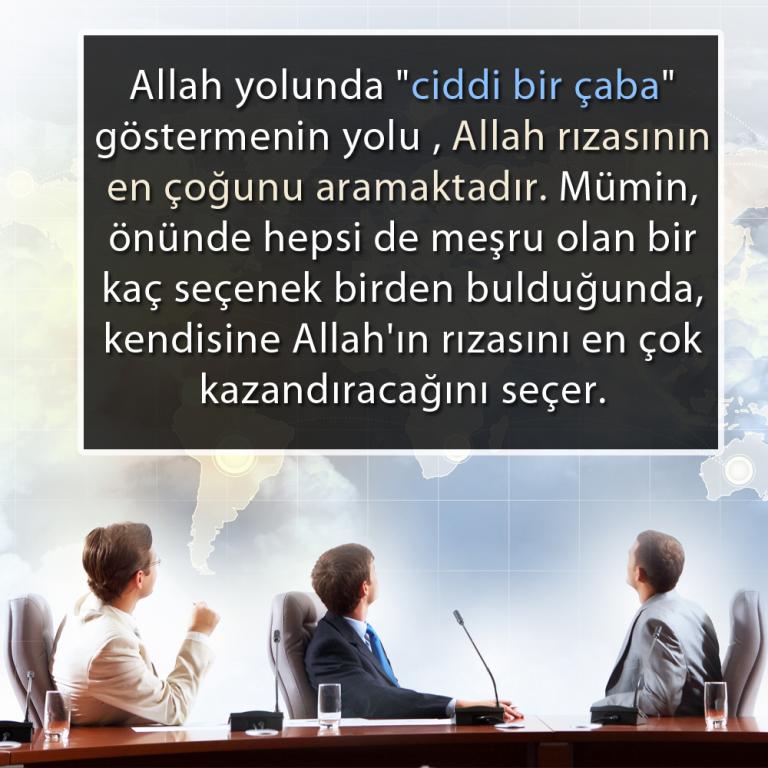 Allah için yaşamak