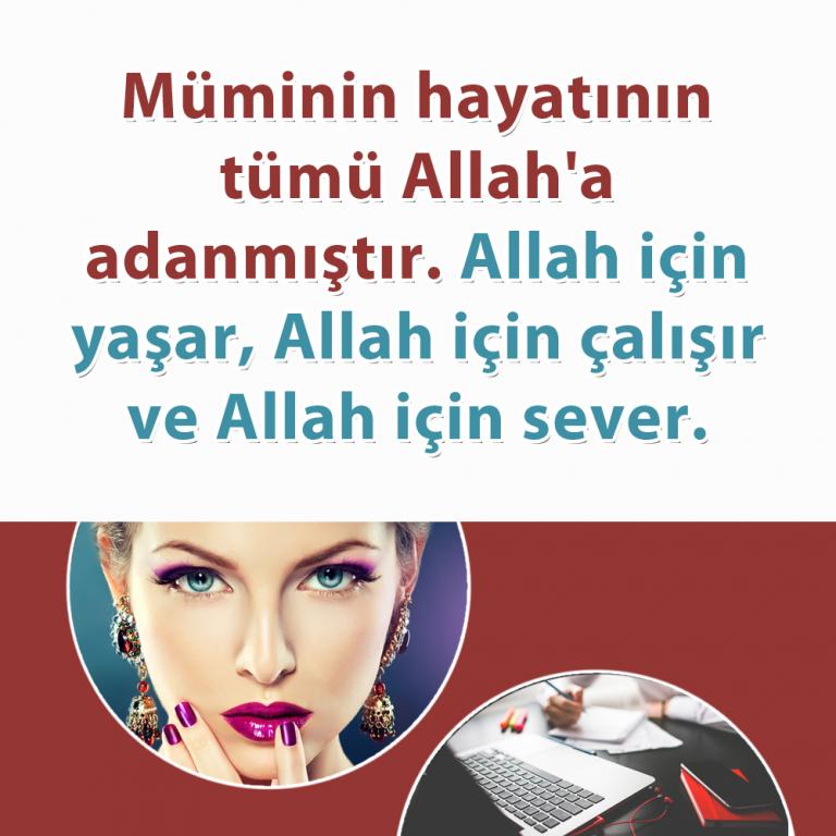 Allah için yaşamak