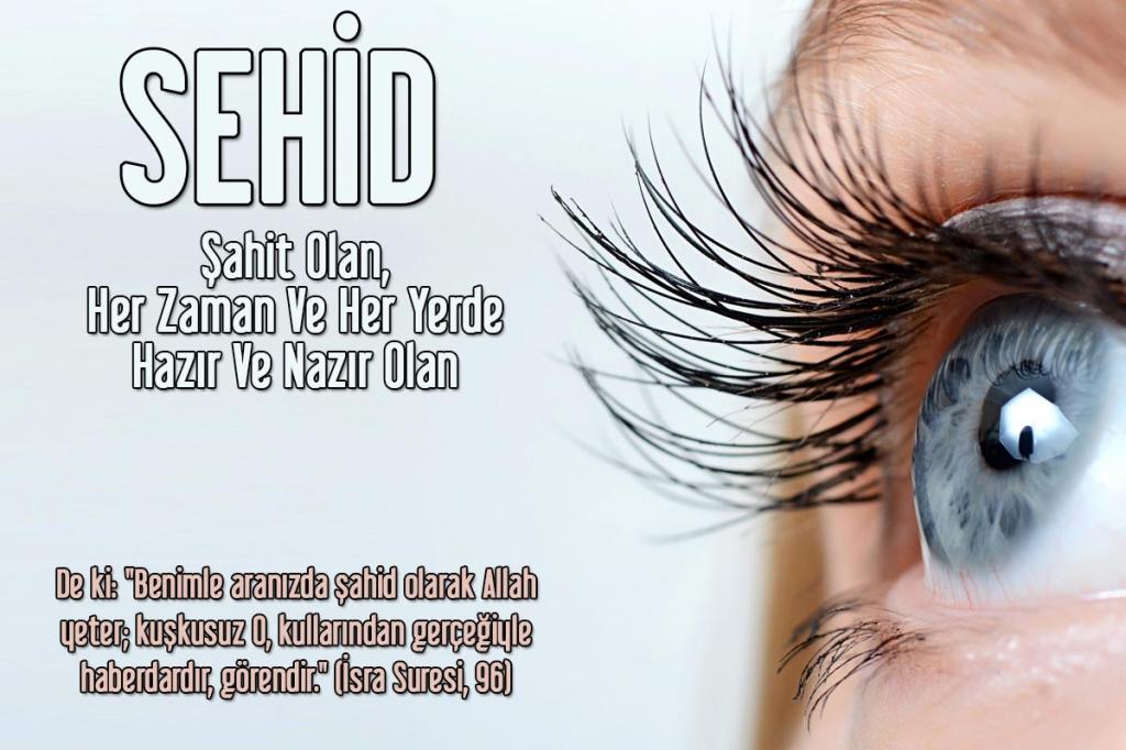 107-ŞEHİD - Şahit Olan, Her Zaman Ve Her Yerde Hazır Ve Nazır Olan