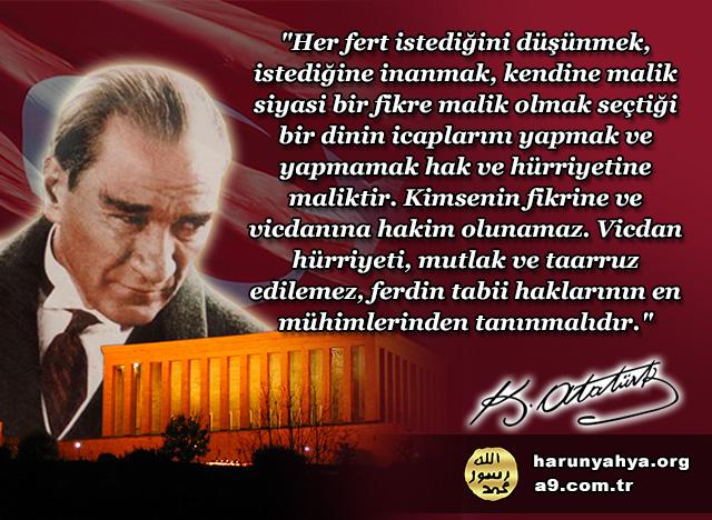 Atatürk diyor ki;