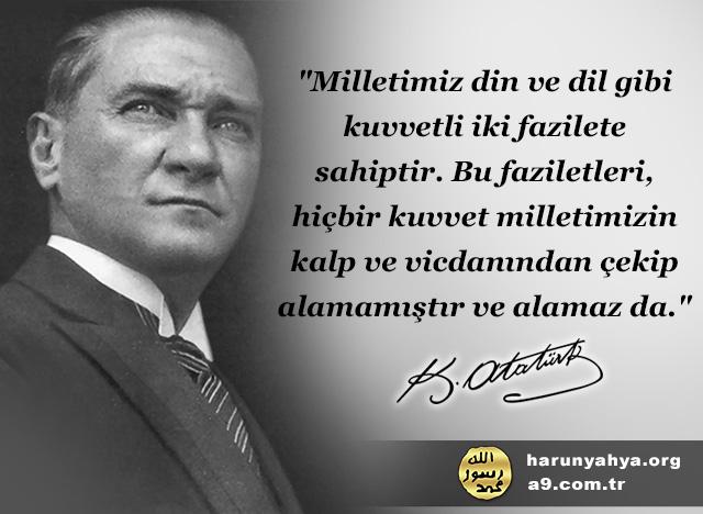 Atatürk diyor ki;