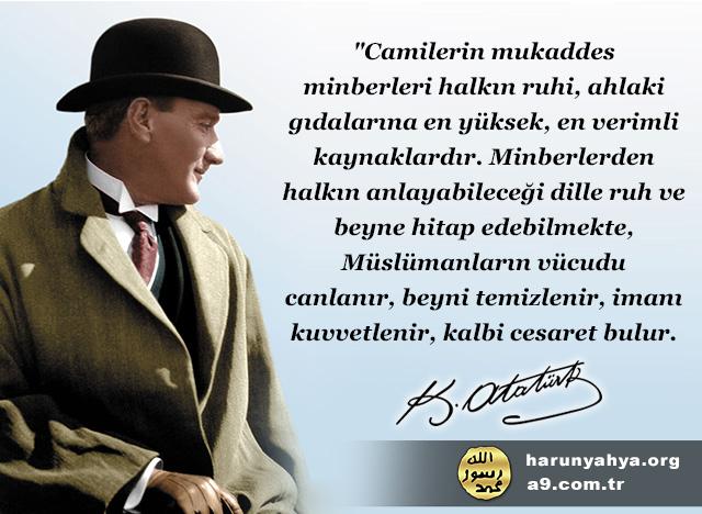 Atatürk diyor ki;