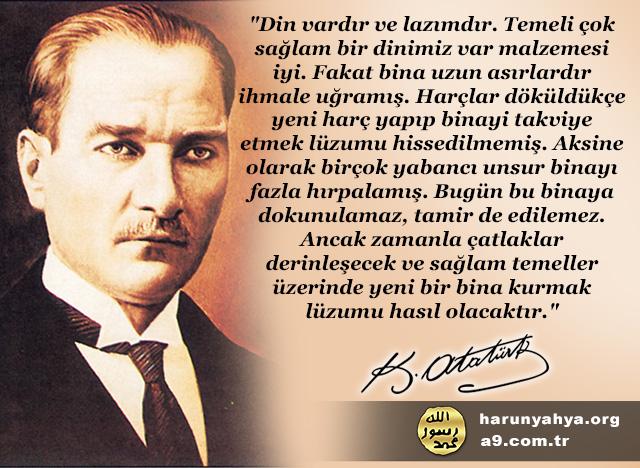 Atatürk diyor ki;