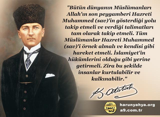 Atatürk diyor ki;