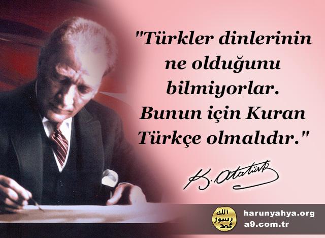 Atatürk diyor ki;