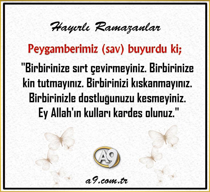 Hayırlı Ramazanlar