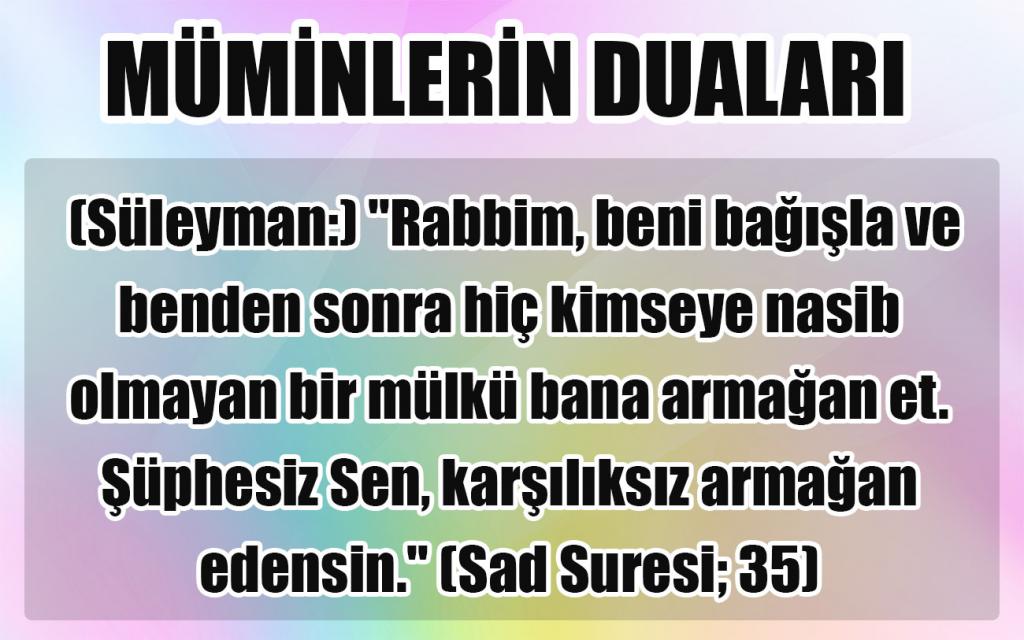 Müminlerin Duaları