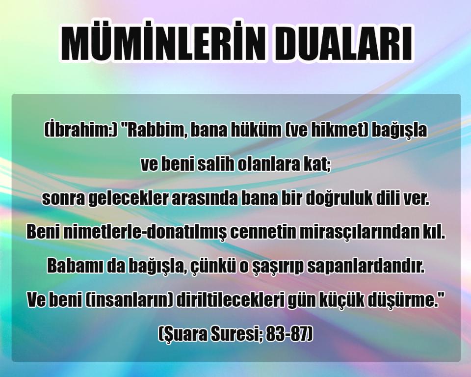 Müminlerin Duaları