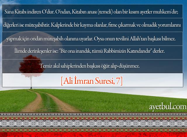 Al-i İmran Suresi, 7