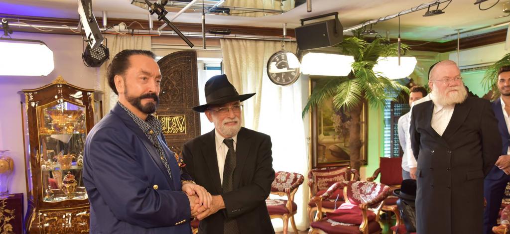 Sn. Adnan Oktar'ın, politikacı ve İsrail'den haham konukları