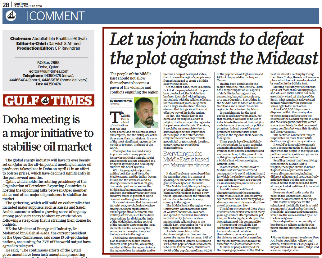 gulf times_adnan_oktar_lets_join_hands_defeat_plot_against_ME