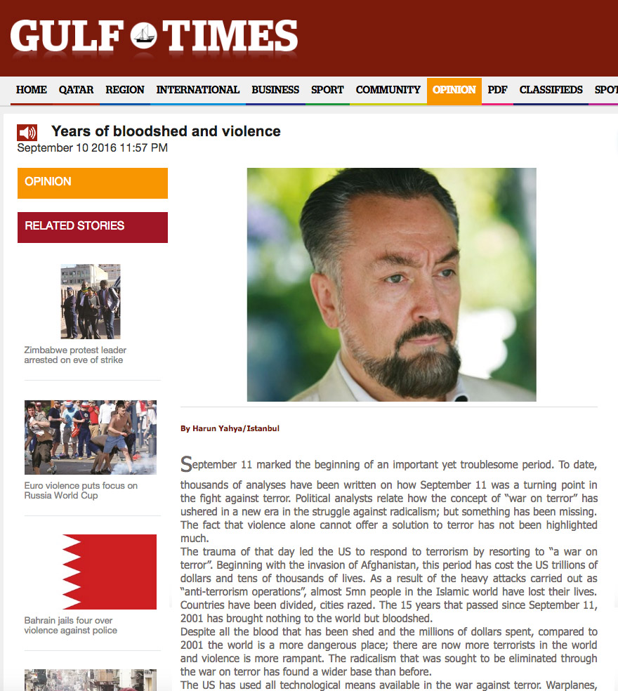 gulf times_adnan_oktar_years_of_bloodshed_and_violence