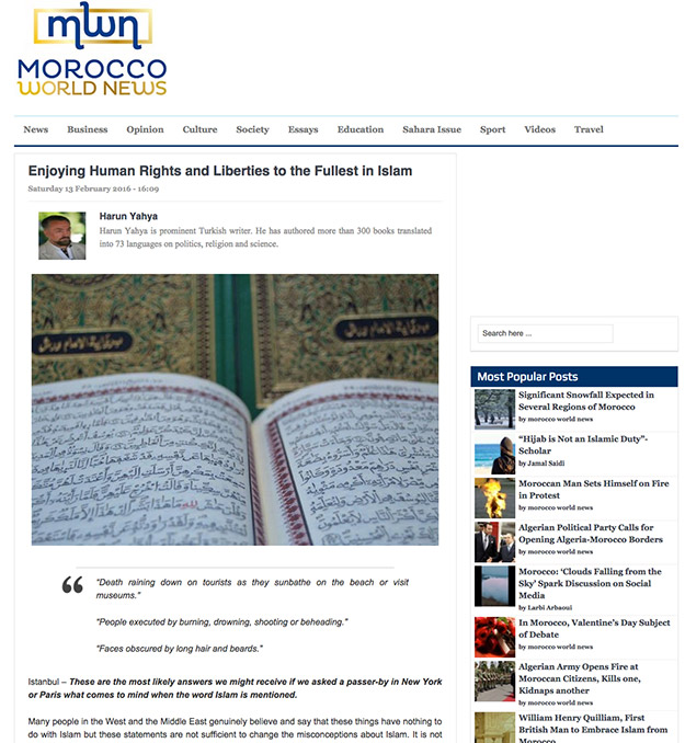 morocco world_news_adnan_oktar_enjoying_human_rights_fully_in_Islam