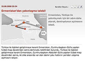 Ermenistan'dan yakınlaşma talebi