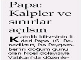 Kalpler ve sınırlar açılsın