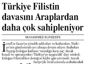 Türkiye Filistin'i sahipleniyor