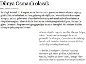 Dünya Osmanlı olacak