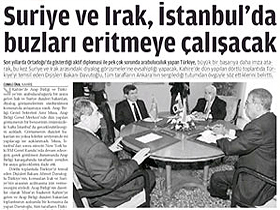 Suriye ve Irak, İstanbul'da buzları eritmeye çalışacak