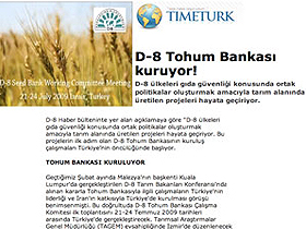 D-8 'Tohum Bankası' kuruyor