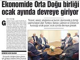 Türk İslam Birliği'ne bir adım daha: Ortadoğu Birliği