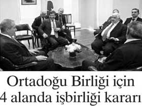 Ahmet Davutoğlu: ''Ortadoğu Birliği bizim doğal tarihimizin bir sonucu''
