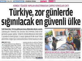 Türkiye, zor günlerde sığınılacak en güvenli ülke