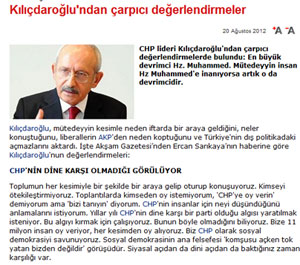 Chp'nin Dine Karşı Bir Parti Olduğu Algısını Kırmak İçin Çalışıyoruz