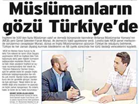 Britanya Müslümanlar Konseyi yeni Genel Sekreteri Faruk Murad: Müslümanların gözü Türkiye'de