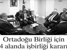 Ahmet Davutoğlu: ''Ortadoğu Birliği bizim doğal tarihimizin bir sonucu''