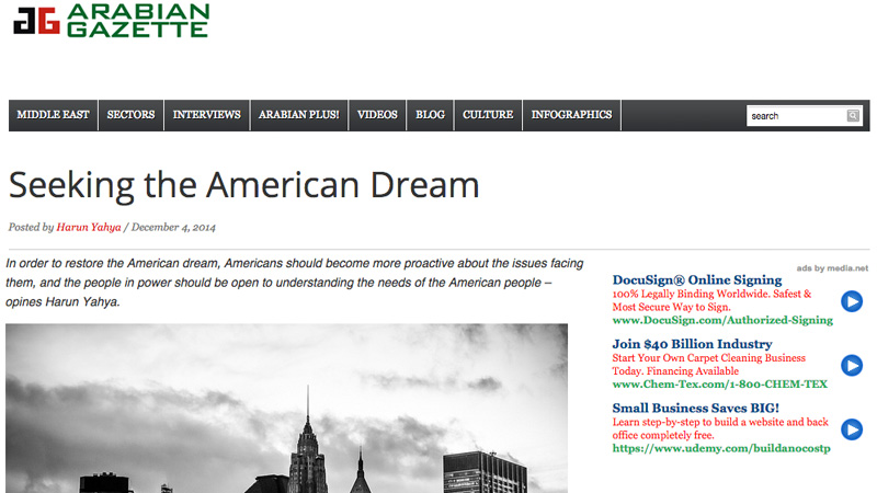 Seeking the American Dream || Arabian Gazette