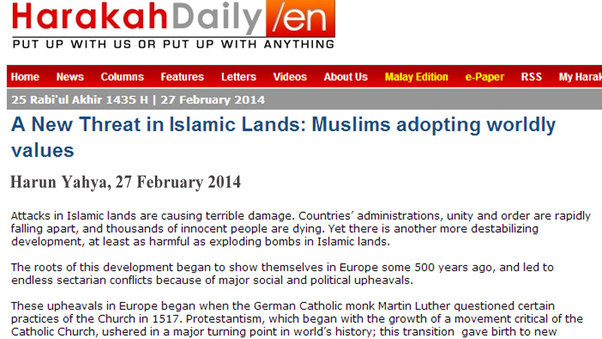 A New Threat in Islamic Lands: Muslims adopting worldly values || Harakah Daily