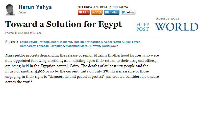 Toward a Solution for Egypt || Huffington Post