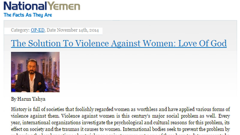 The Solution To Violence Against Women: Love Of God || National Yemen