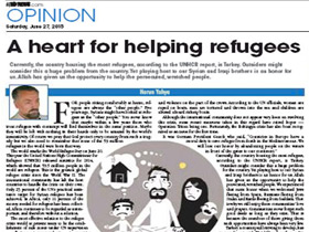 A heart for helping refugees