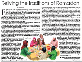 Reliving the traditions of Ramadan