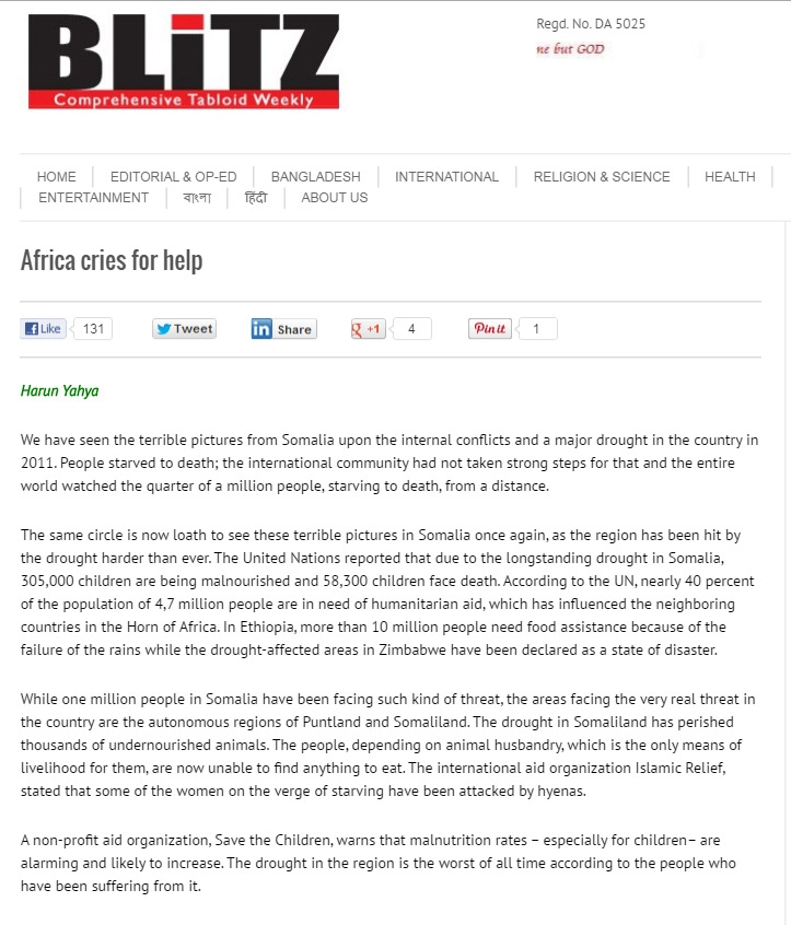 Africa cries for help 